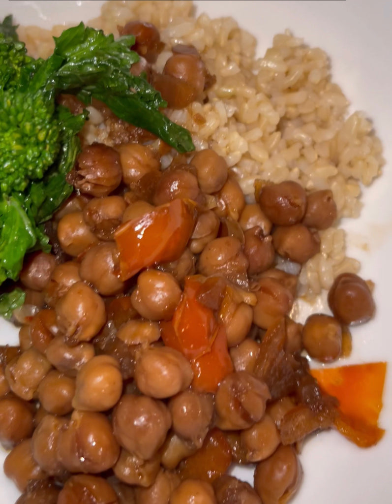 Delicious Slow Cooker Kung Pao Chickpeas!