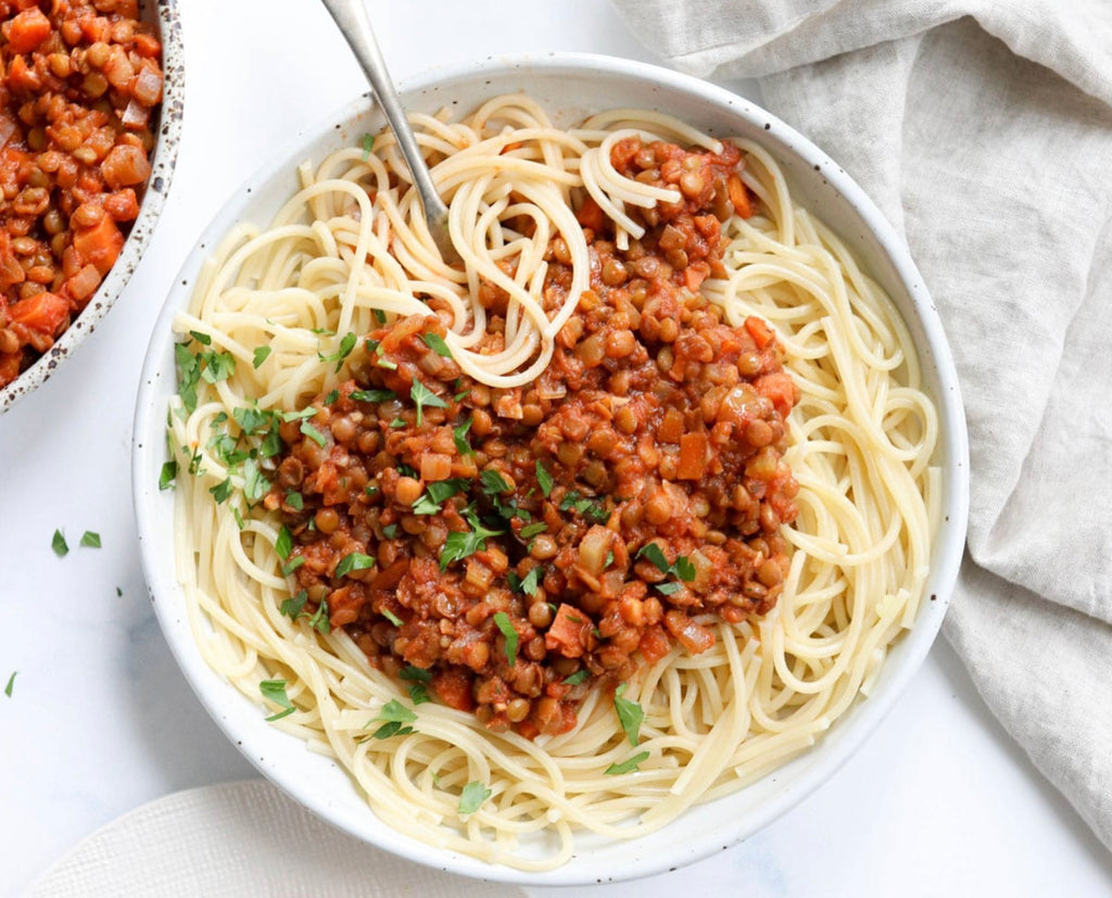 Let’s Cook Together, BEST Lentil Bolognese!