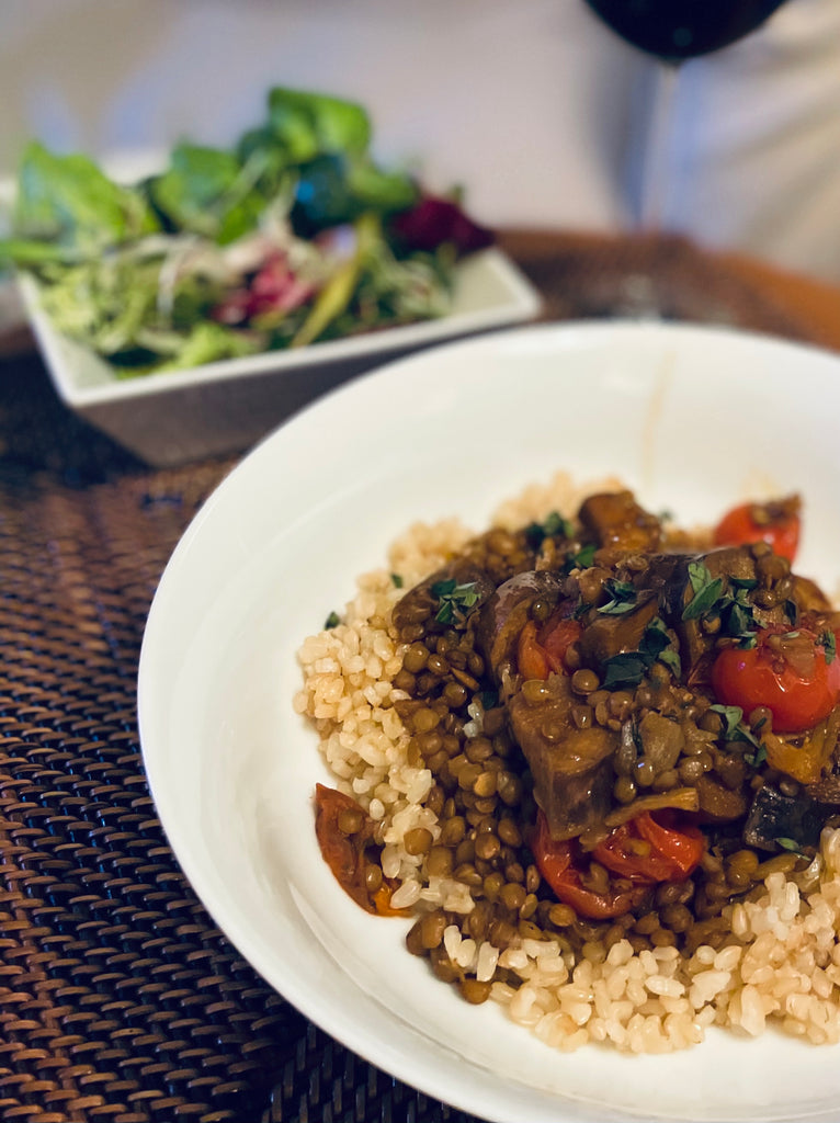 Ottolenghi’s Puy Lentil & Aubergine Stew