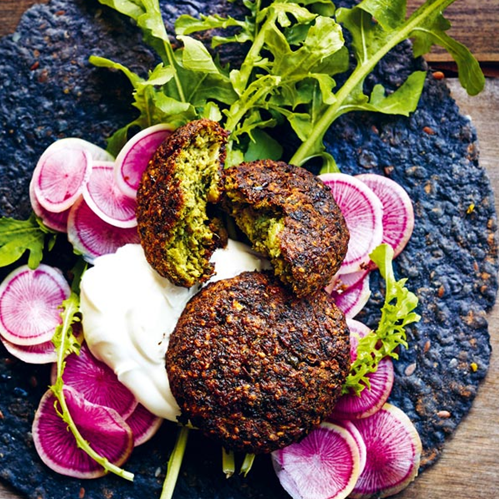 OVEN-BAKED SUPER GREEN FALAFELS